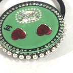 Chanel Hair Tie Heart CC Logo Plastic Black — view 5