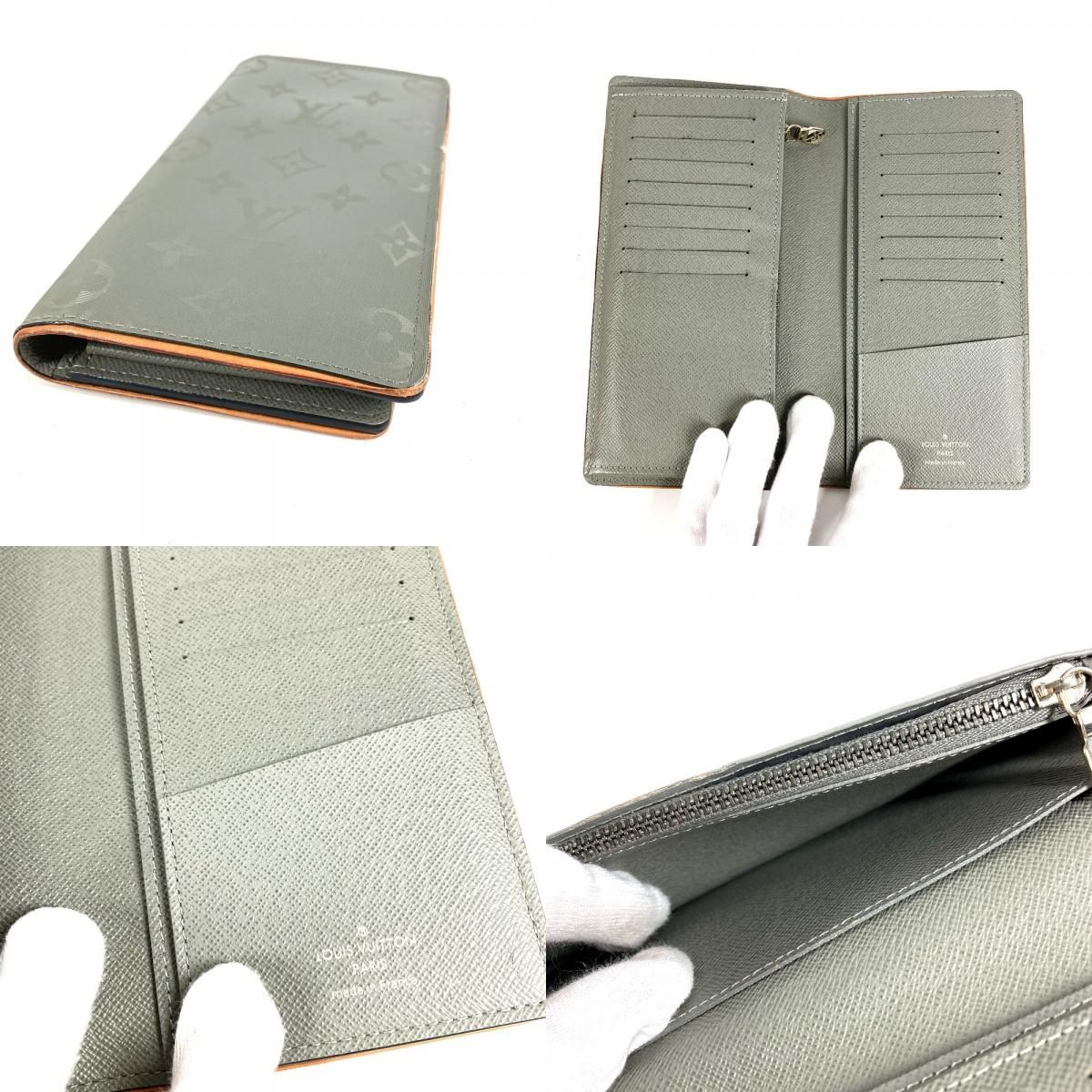 Louis Vuitton Wallet Portefeuille Brother Canvas Leather Gray — view 8