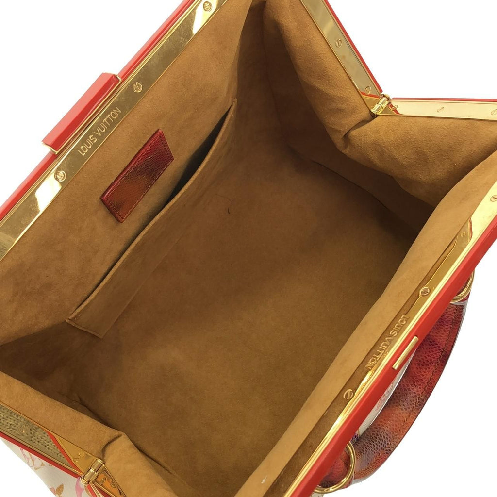 Louis Vuitton Monogram Water Color Exotic Cles the Speedy Frame Boston Bag — view 6