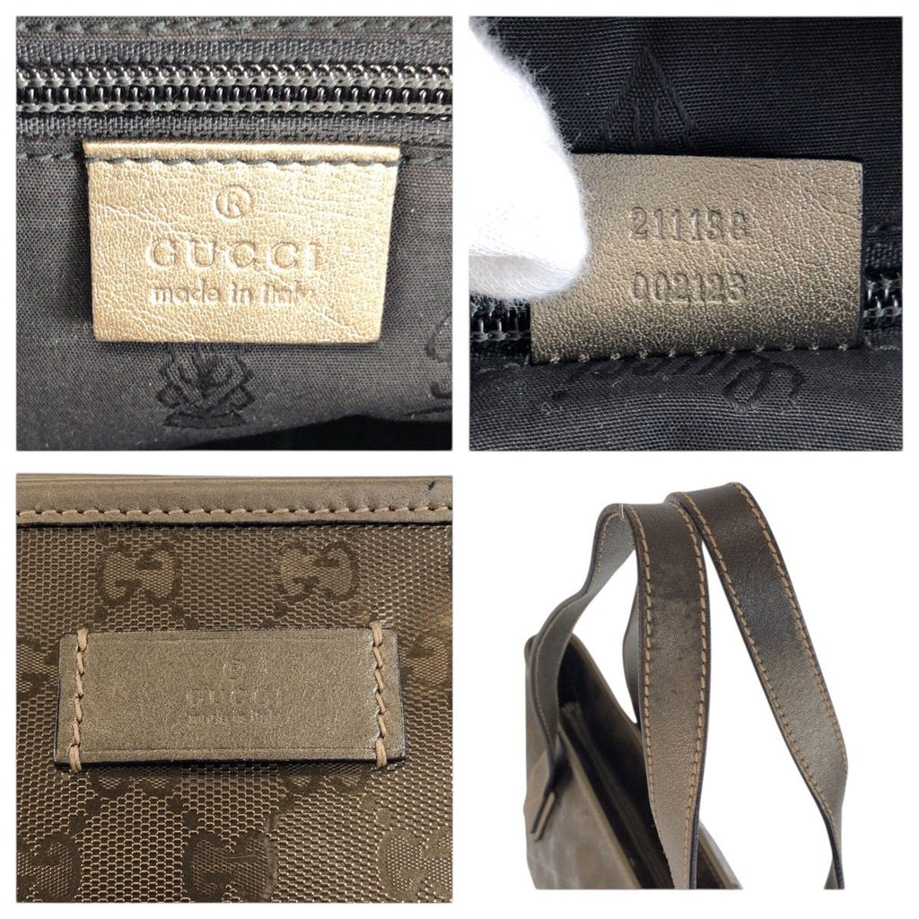 Gucci GG Supreme Brown Blanc Tote Shoulder Bag — view 3