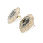 Chanel Earrings CC Logo Square Rhinestone — view 2