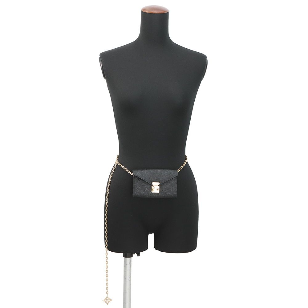 Louis Vuitton Chain Belt Monogram Empreinte Pochette Metis Mini Bag Waist Pouch — view 4