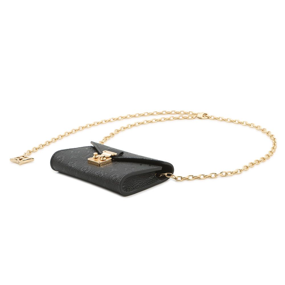 Louis Vuitton Chain Belt Monogram Empreinte Pochette Metis Mini Bag Waist Pouch — view 2