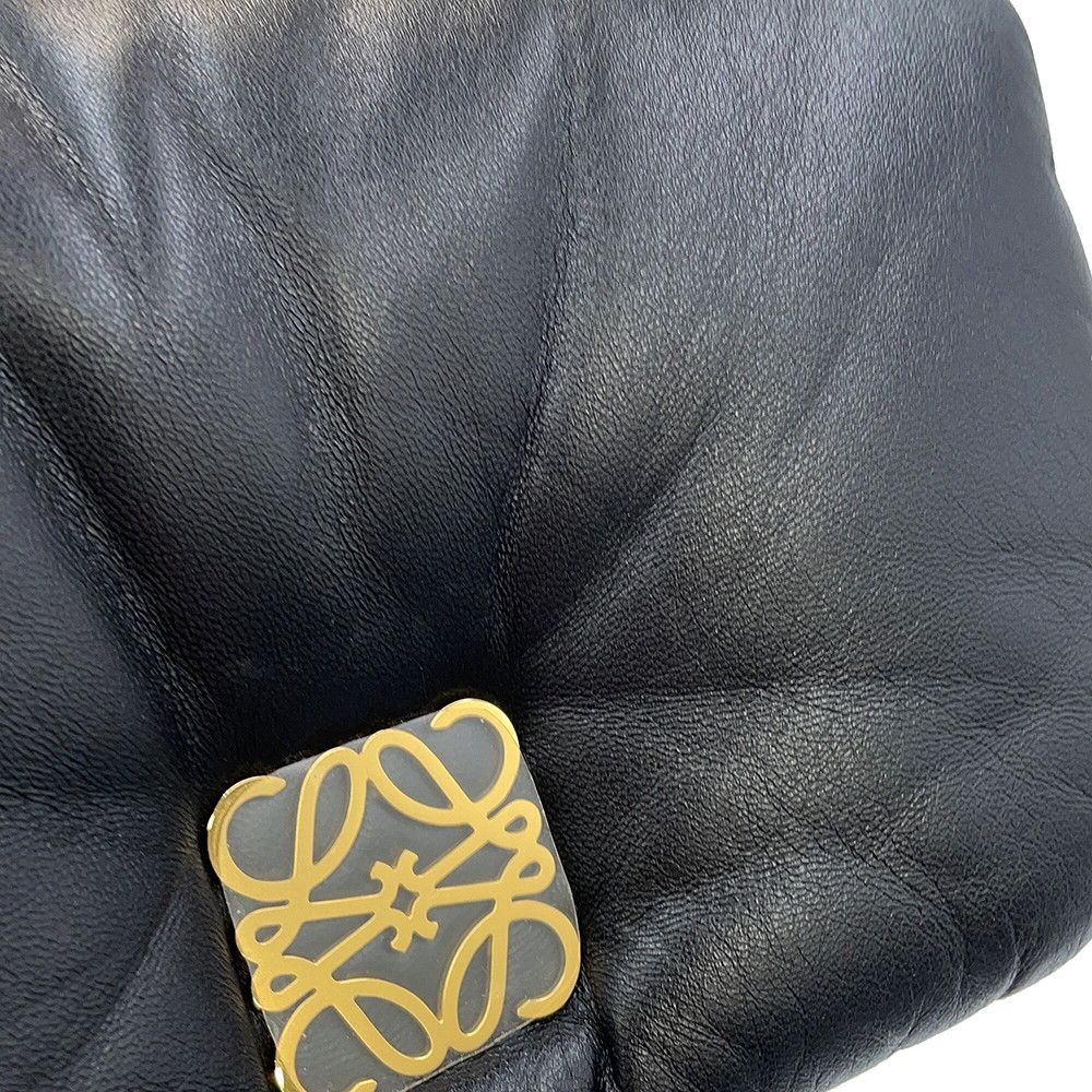 Loewe Shoulder Bag Goya Puffer Mini Shiny Nappa Lambskin Black — view 7