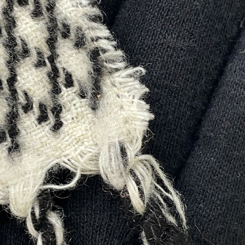 Louis Vuitton Scarf Echarpe LV Toujour Silk Cashmere Shawl Monogram Black — view 7