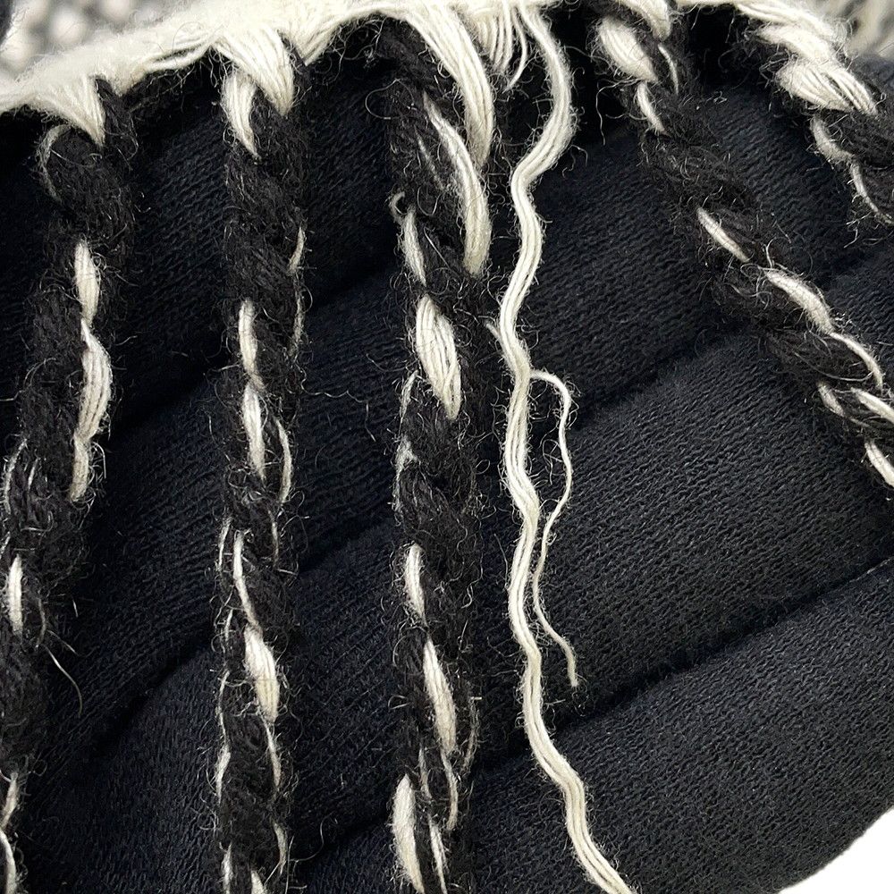 Louis Vuitton Scarf Echarpe LV Toujour Silk Cashmere Shawl Monogram Black — view 4