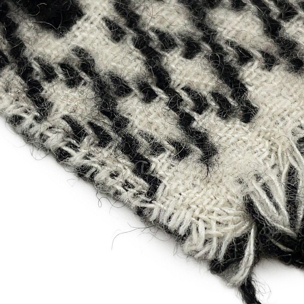 Louis Vuitton Scarf Echarpe LV Toujour Silk Cashmere Shawl Monogram Black — view 6