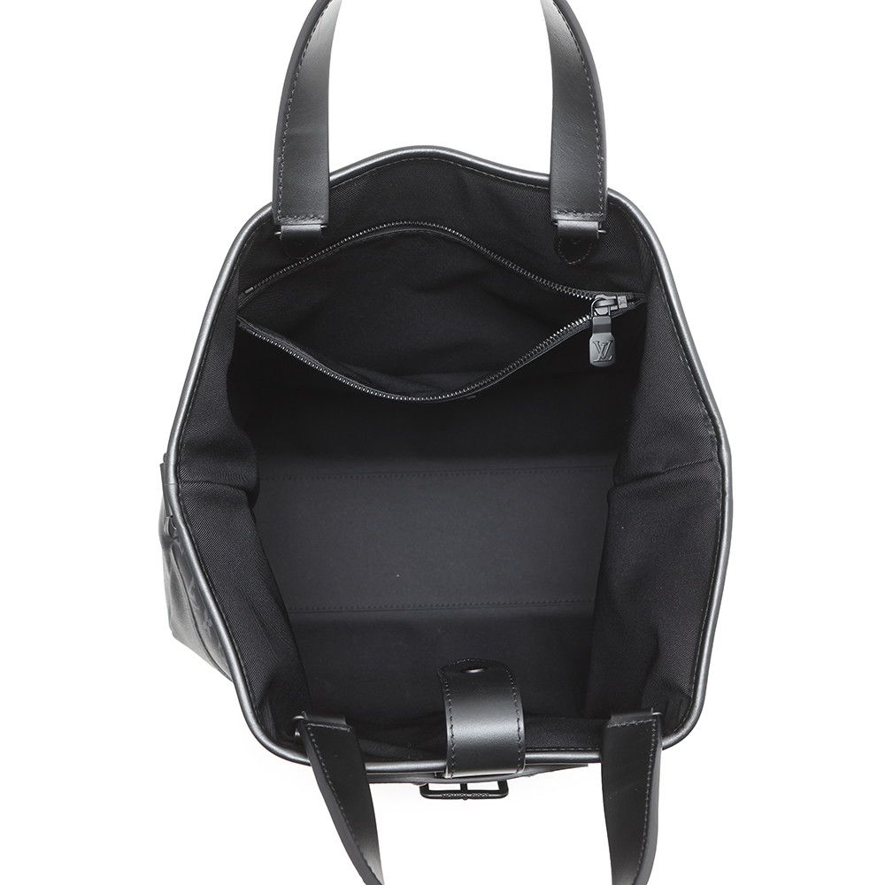 Louis Vuitton Tote Monogram Eclipse Saumur 2-Way Shoulder Bag Black — view 6