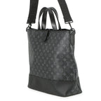 Louis Vuitton Tote Monogram Eclipse Saumur 2-Way Shoulder Bag Black — view 2