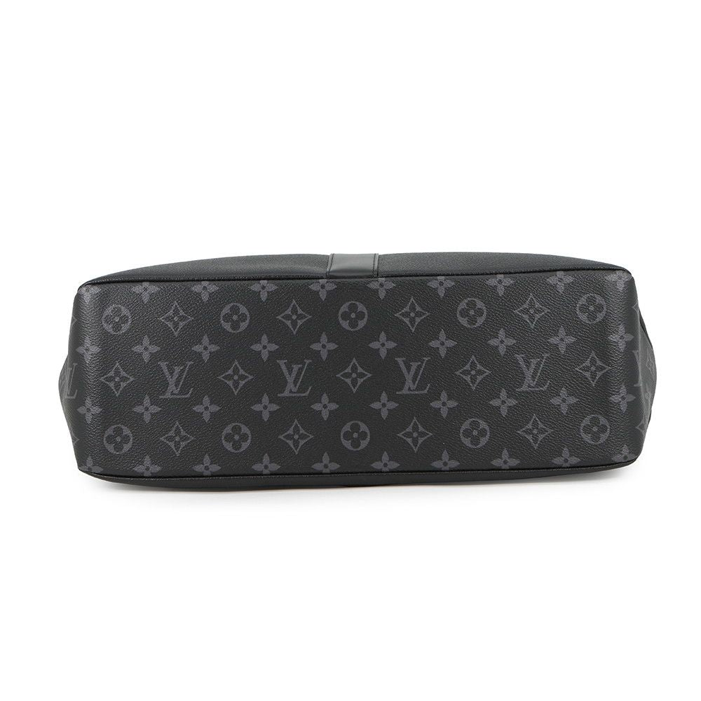 Louis Vuitton Tote Monogram Eclipse Saumur 2-Way Shoulder Bag Black — view 3