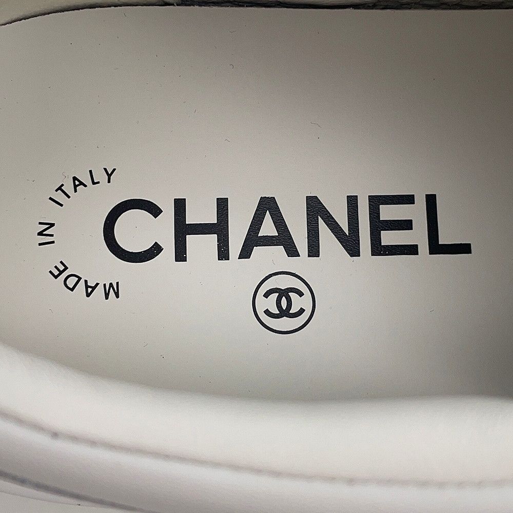 Chanel Sneakers CC Logo 38 Shoes White — view 9
