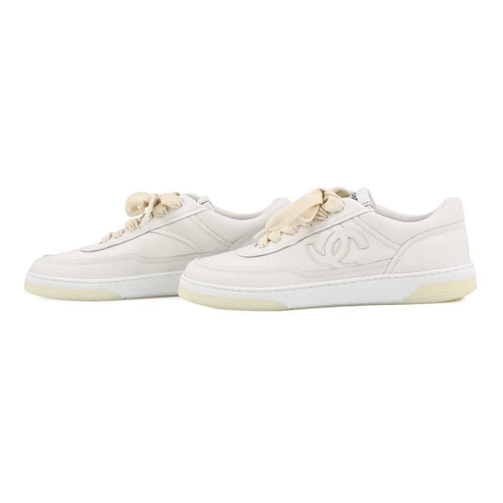 Chanel Sneakers CC Logo 38 Shoes White — view 2