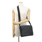 Louis Vuitton Shoulder Bag Monogram Eclipse District PM Black — view 4