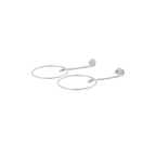 Hermes Earrings Exlibris Hoop Silver 18k Pink Gold — view 2