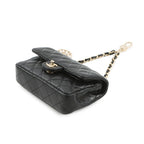 Chanel Charm CC Logo Quilted Mini Bag Lambskin Mini Pouch Case Black — view 2