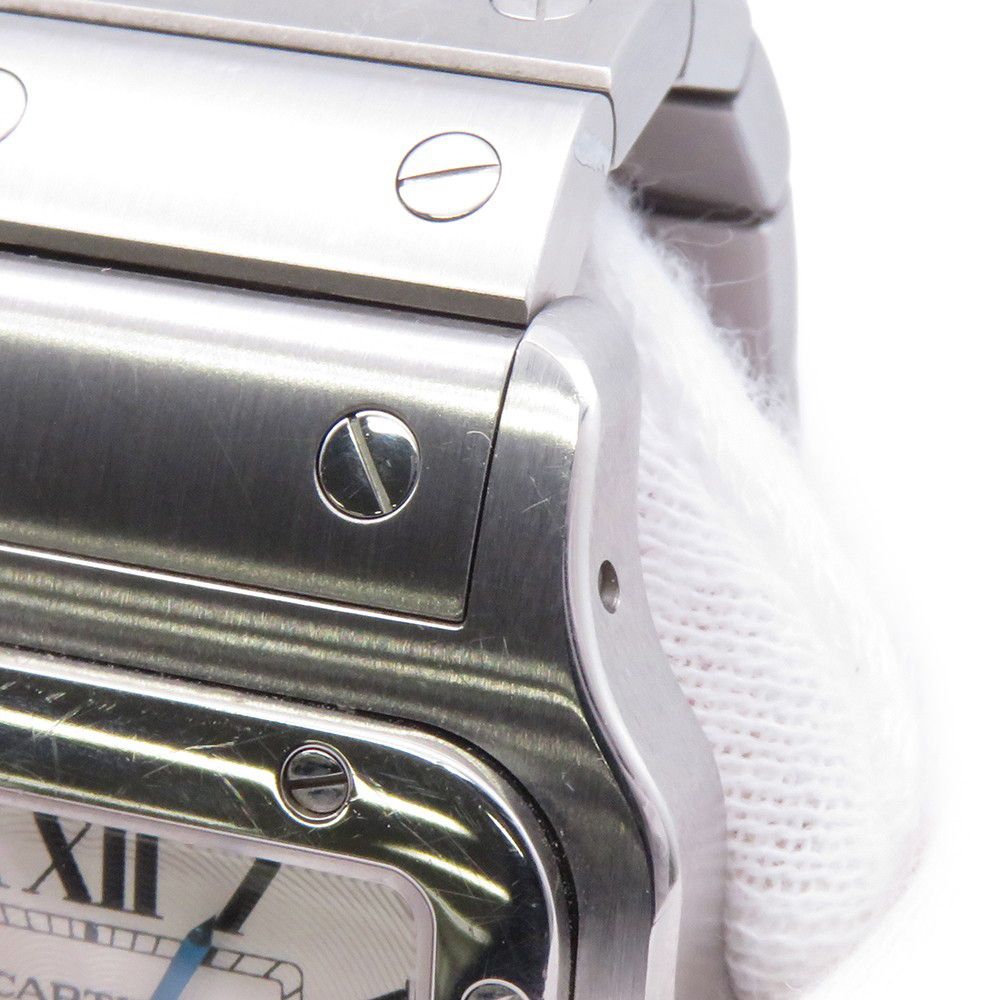 Cartier Santos Galbe LM Watch Silver Dial — view 5