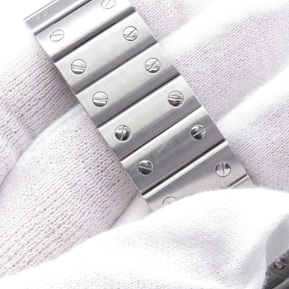 Cartier Santos Galbe LM Watch Silver Dial — view 7