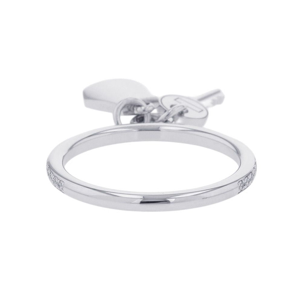 Hermes Ring Kelly Clochette PM Diamond Total 18k White Goldwhite Gold 49 — view 4