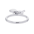 Hermes Ring Kelly Clochette PM Diamond Total 18k White Goldwhite Gold 49