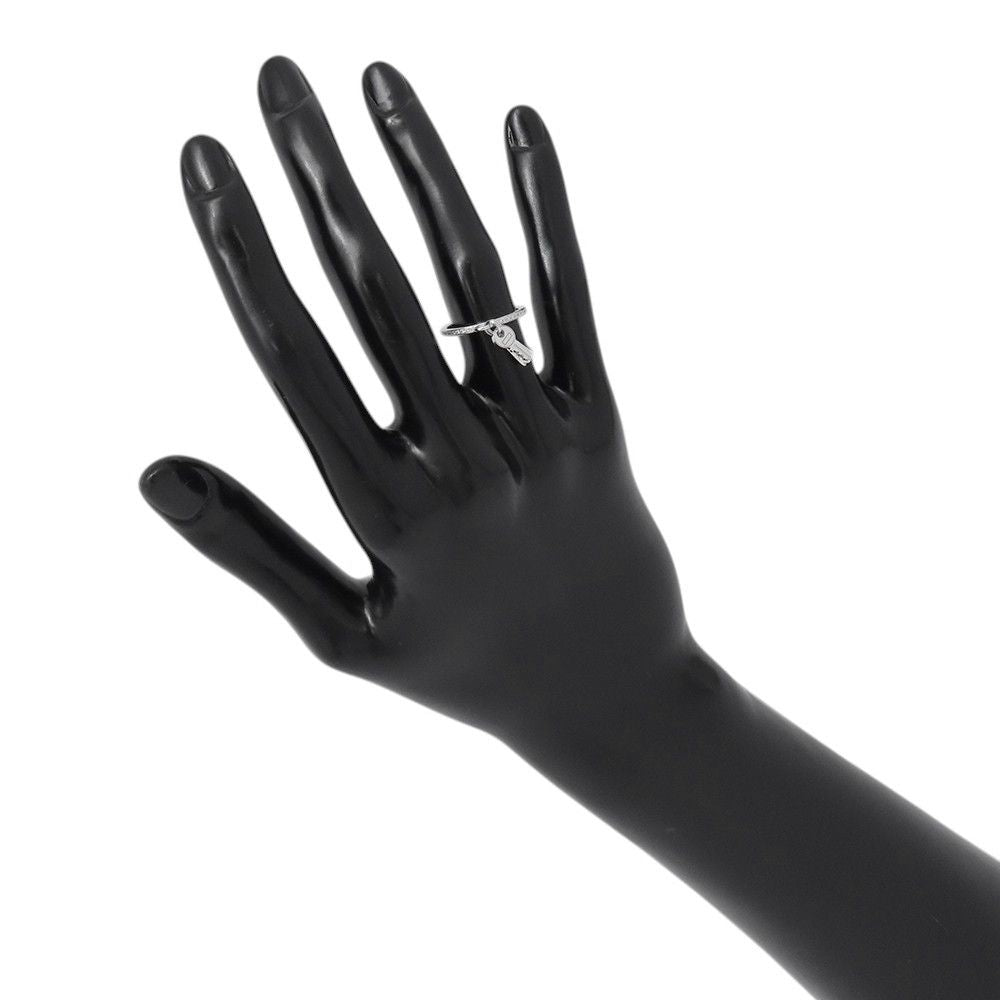 Hermes Ring Kelly Clochette PM Diamond Total 18k White Goldwhite Gold 49 — view 5