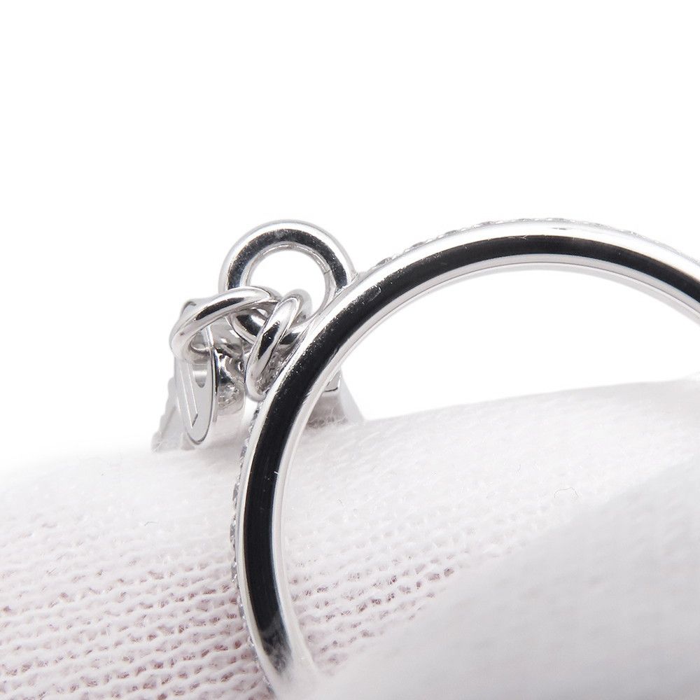 Hermes Ring Kelly Clochette PM Diamond Total 18k White Goldwhite Gold 49 — view 7