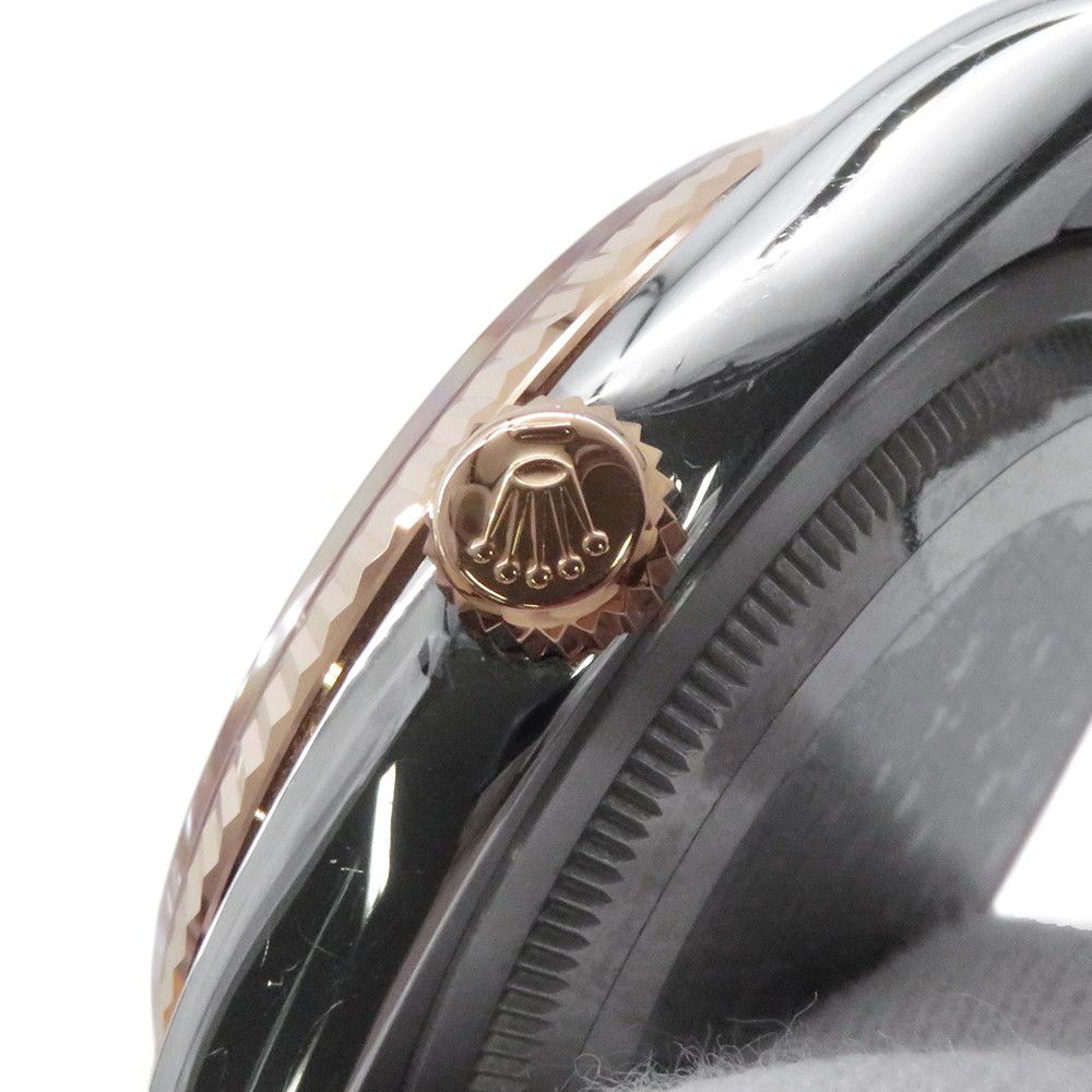 Rolex Datejust SS 18k Pink Gold Number Watch Computer Dial Diamond — view 6