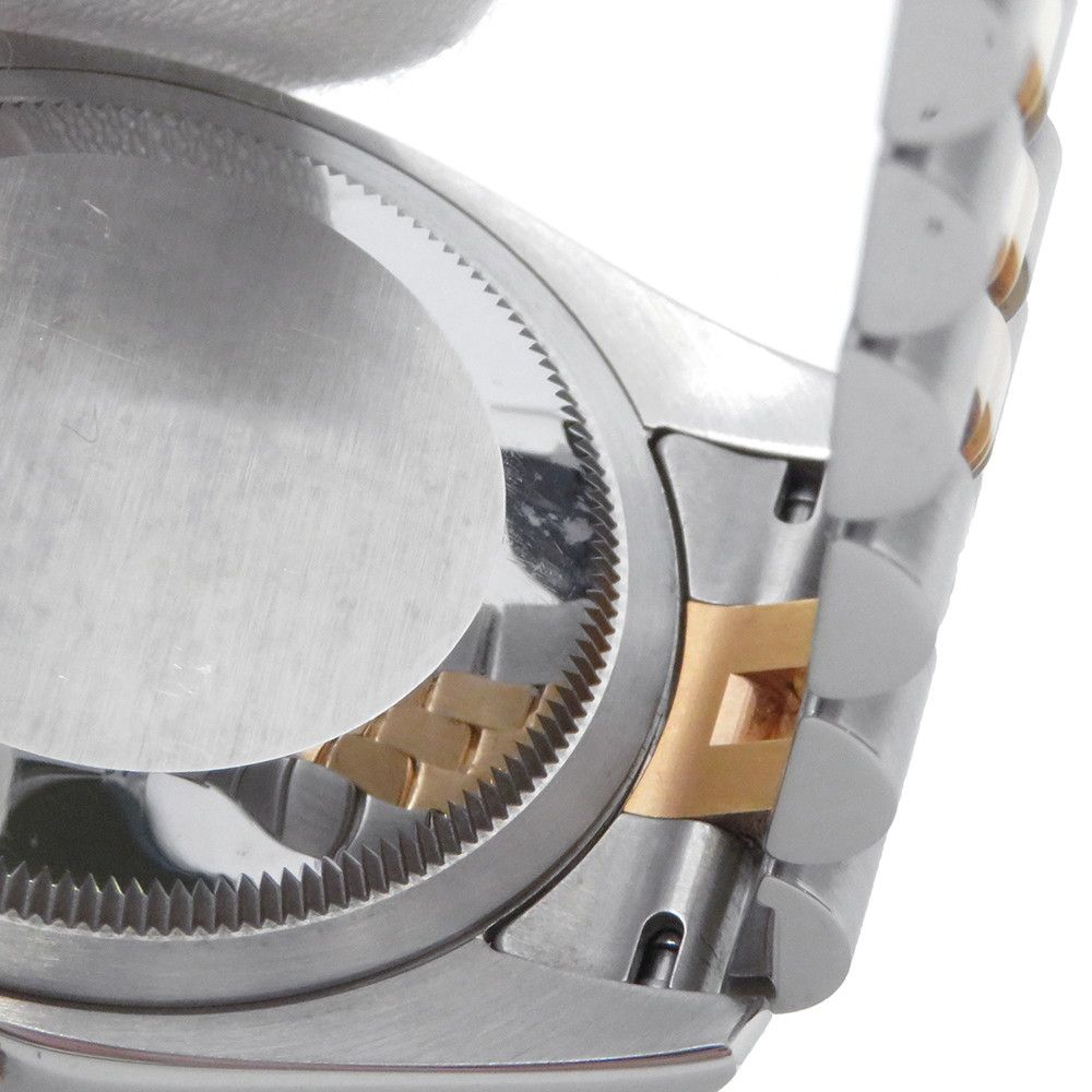 Rolex Datejust SS 18k Pink Gold Number Watch Computer Dial Diamond — view 8