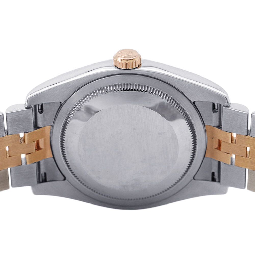 Rolex Datejust SS 18k Pink Gold Number Watch Computer Dial Diamond — view 3