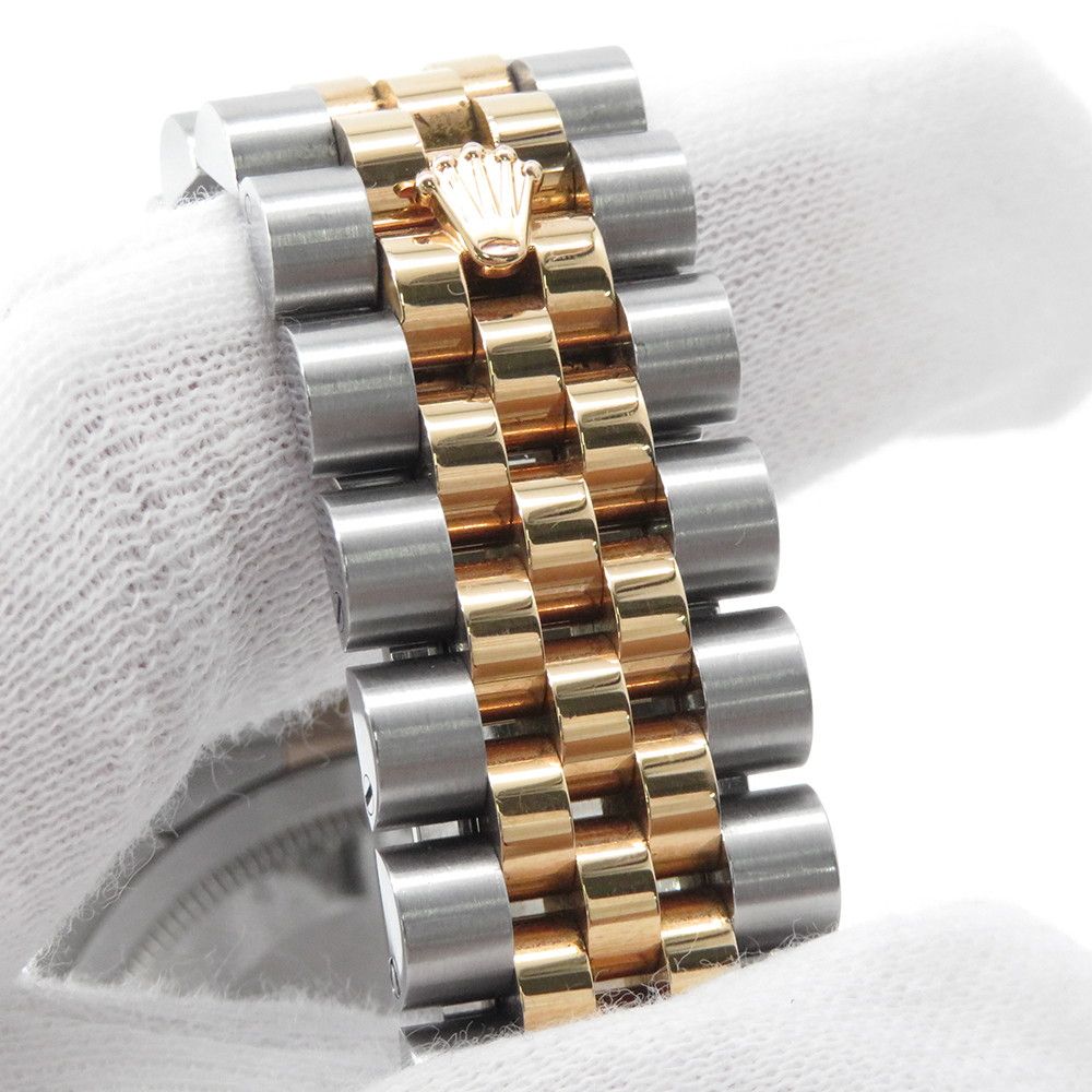 Rolex Datejust SS 18k Pink Gold Number Watch Computer Dial Diamond — view 9