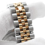 Rolex Datejust SS 18k Pink Gold Number Watch Computer Dial Diamond — view 9