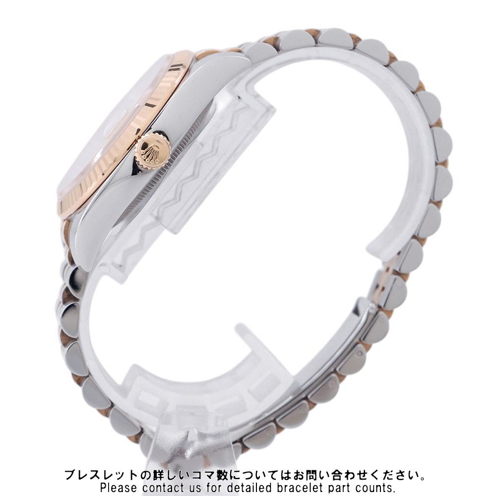 Rolex Datejust SS 18k Pink Gold Number Watch Computer Dial Diamond — view 2
