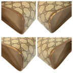 Gucci Sherry Line Beige Brown GG Supreme Canvas Clutch — view 4