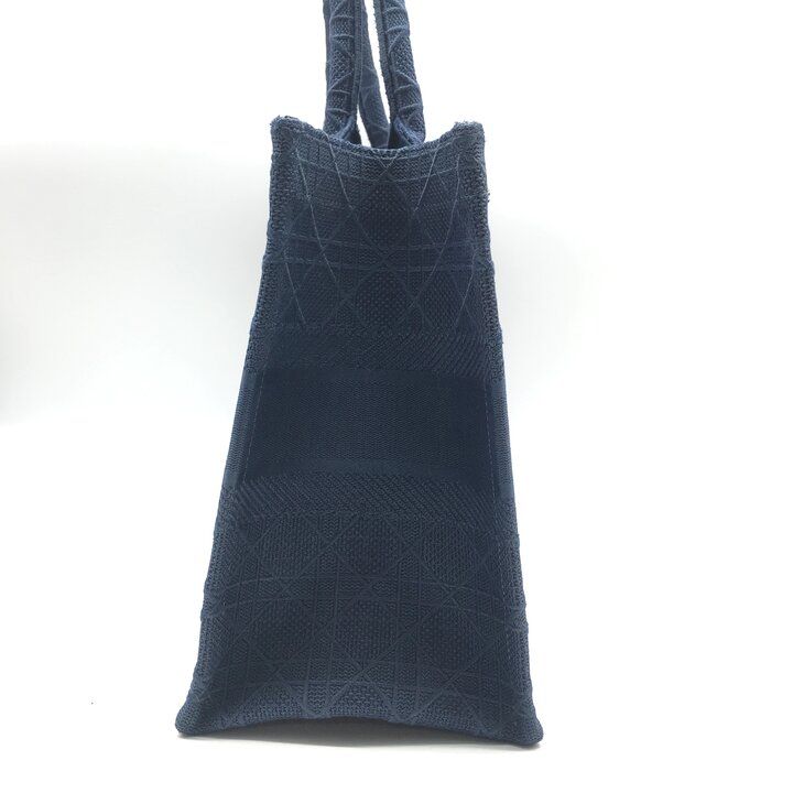 Dior Book Tote Cannage Canvas Blue — view 4