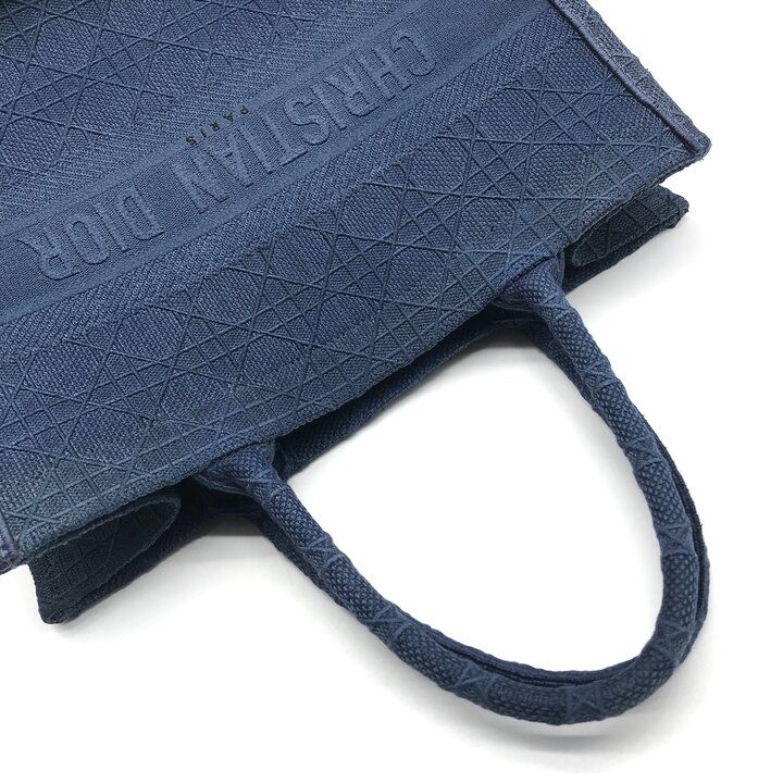 Dior Book Tote Cannage Canvas Blue — view 8