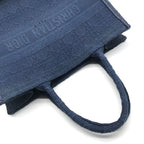Dior Book Tote Cannage Canvas Blue — view 8