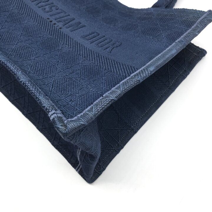 Dior Book Tote Cannage Canvas Blue — view 7