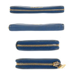 Prada Blue Gold Leather Wallet — view 9