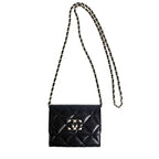 Chanel Quilted Chain Wallet Mini CC Logo — view 2