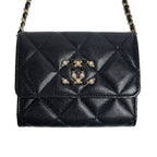 Chanel Quilted Chain Wallet Mini CC Logo — view 3
