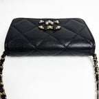 Chanel Quilted Chain Wallet Mini CC Logo — view 7