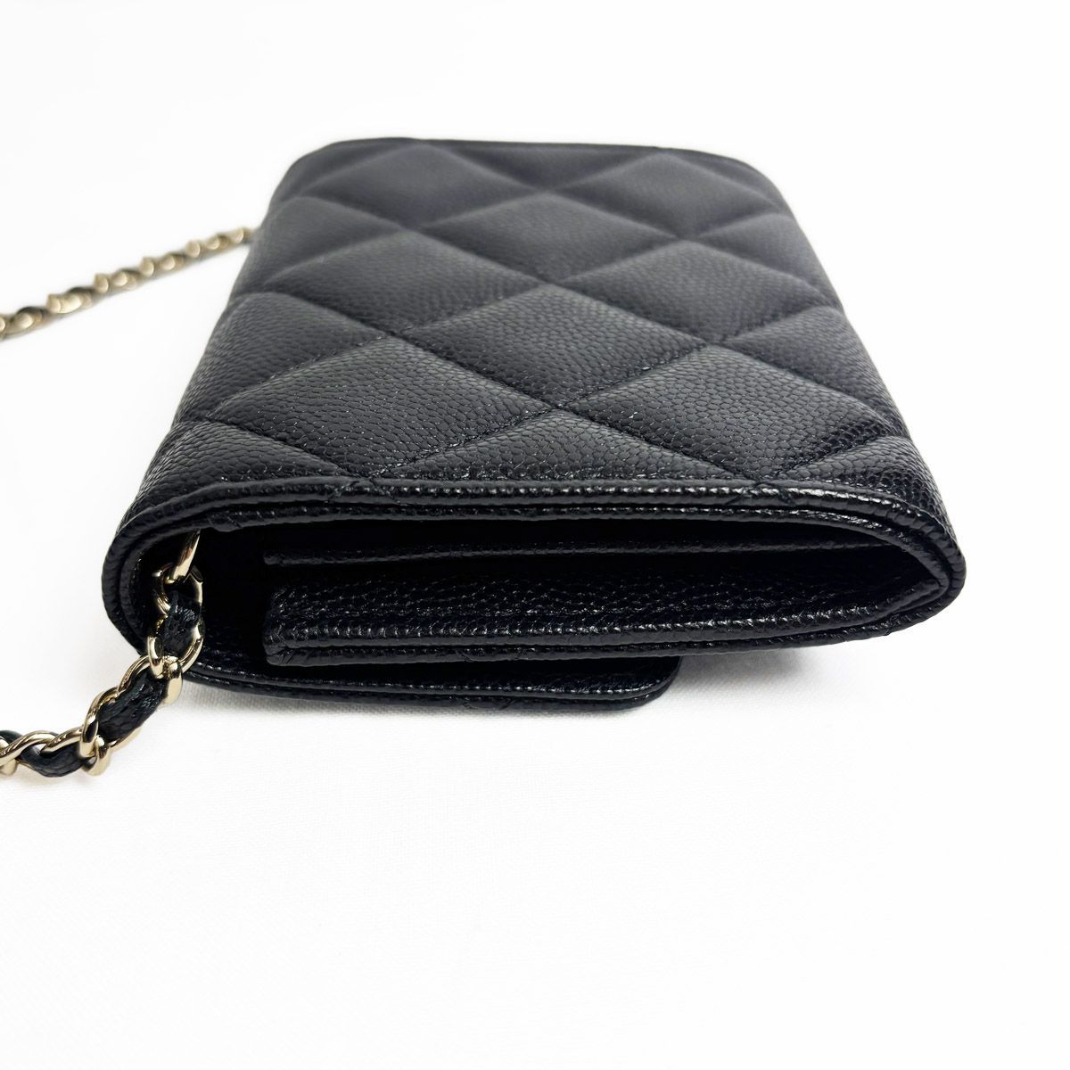 Chanel Quilted Chain Wallet Mini CC Logo — view 6