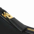 Prada Ake Small Nylon Leather Shoulder Hand Bag Triangle Logo Gold Black — view 6