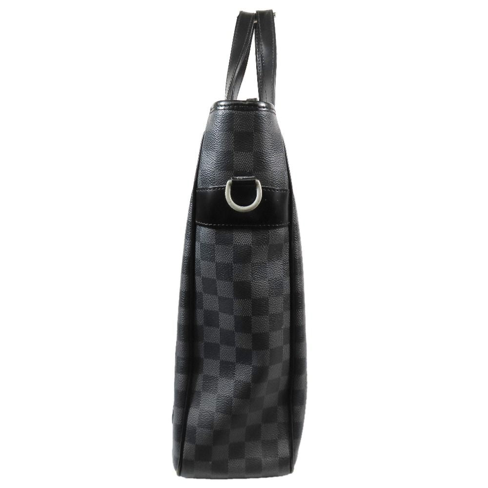 Louis Vuitton 2-Way Tote Handbag Shoulder Damier Graphic Tadao Leather Black — view 2