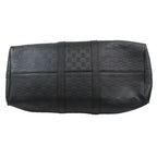 Louis Vuitton 2-Way Boston Handbag Shoulder Damier Infini Keepall Leather Black — view 5