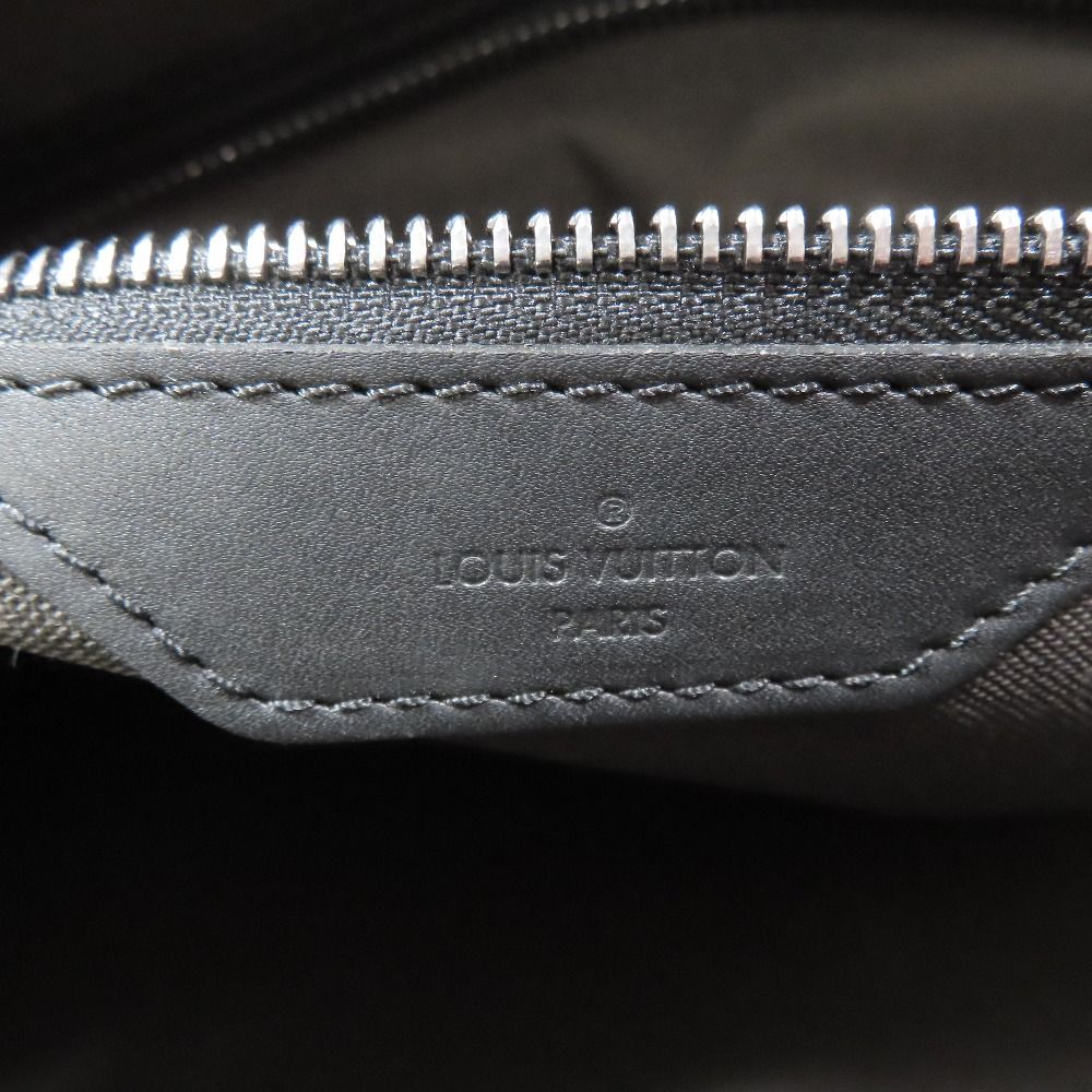 Louis Vuitton 2-Way Boston Handbag Shoulder Damier Infini Keepall Leather Black — view 9