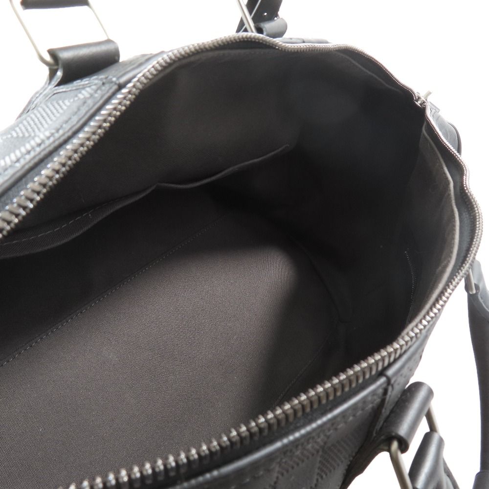 Louis Vuitton 2-Way Boston Handbag Shoulder Damier Infini Keepall Leather Black — view 6