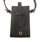 Chanel Cigarette Case Tobacco CC Logo Leather Pouch Charm Black — view 3