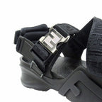Fendi FF Logo Zucca Pattern Flo Sandals Shoes Flow Black Silver — view 7