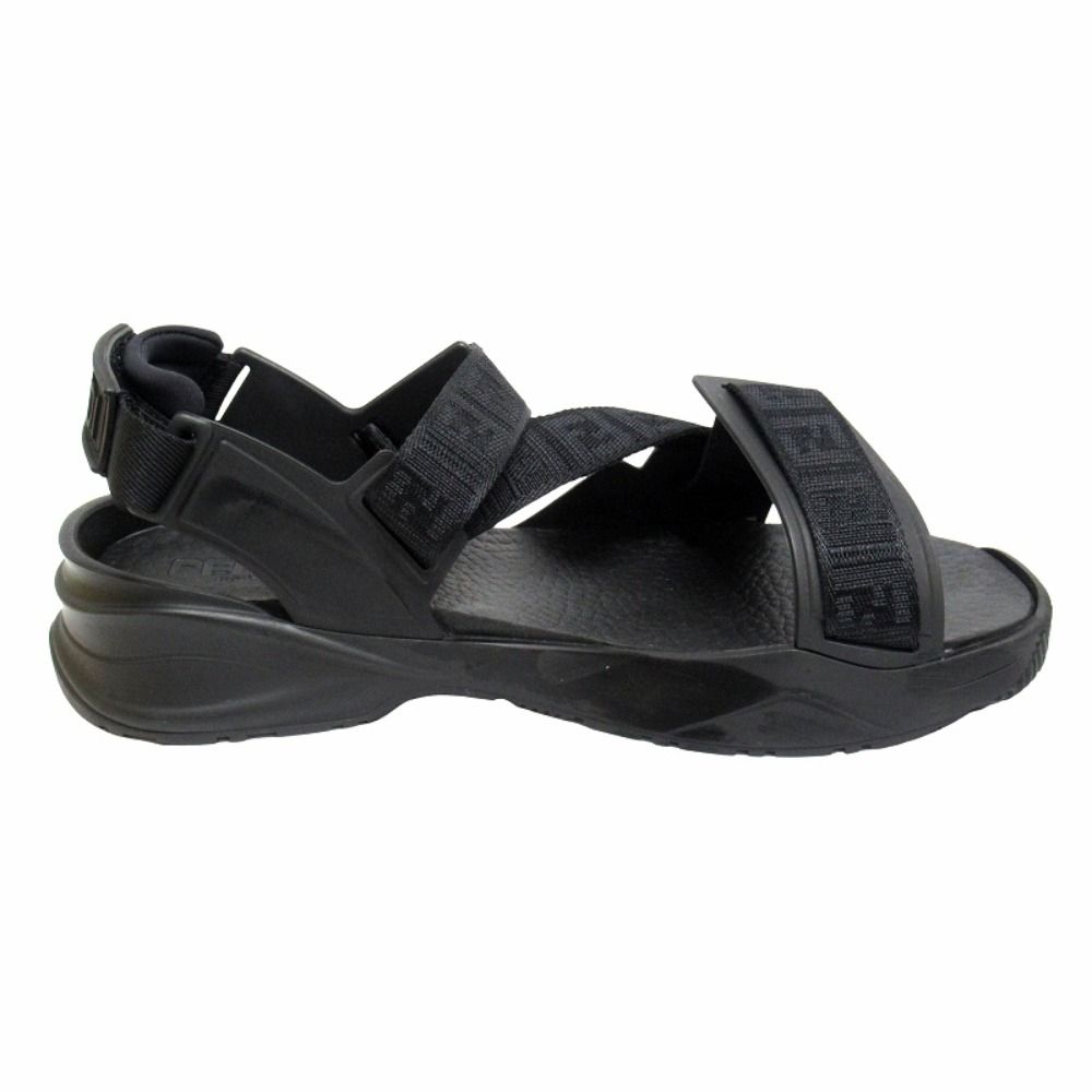 Fendi FF Logo Zucca Pattern Flo Sandals Shoes Flow Black Silver — view 2