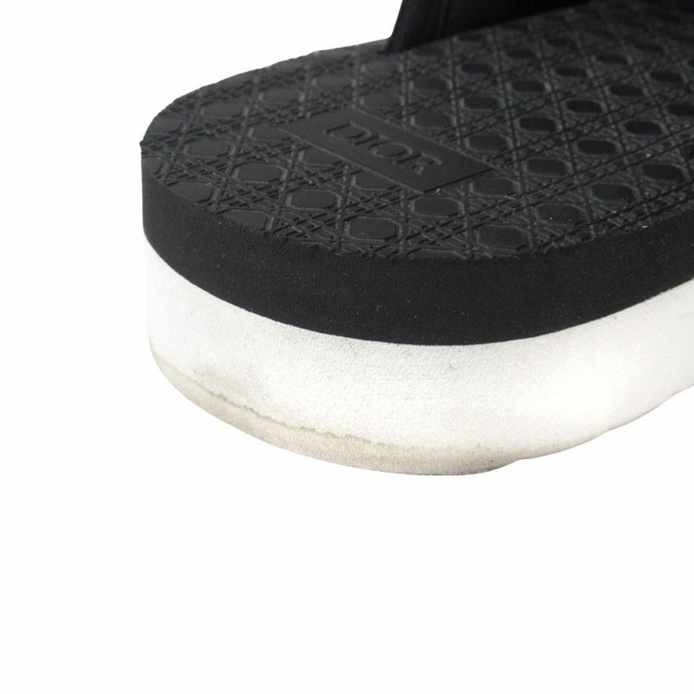 Dior Alpha Slide Sandals Blue Jacquard Shoes 42 Black Navy — view 7